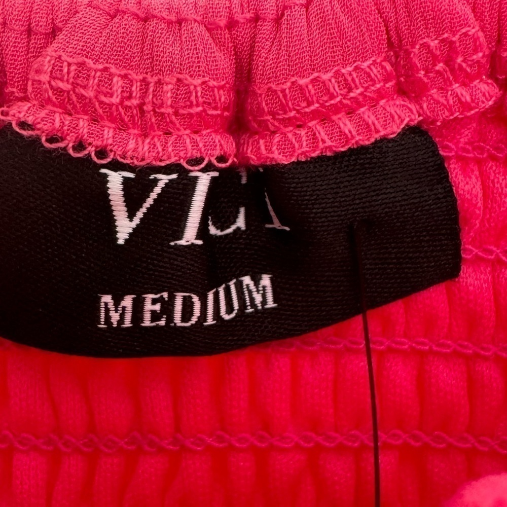 VICI Collection Julie Ruffle Shoulder Crop Top in Pink at Nordstrom, Size MEDIUM - Picture 2 of 11